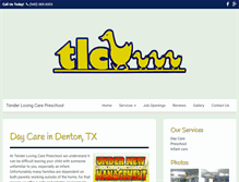 Tablet Screenshot of daycaredenton.com